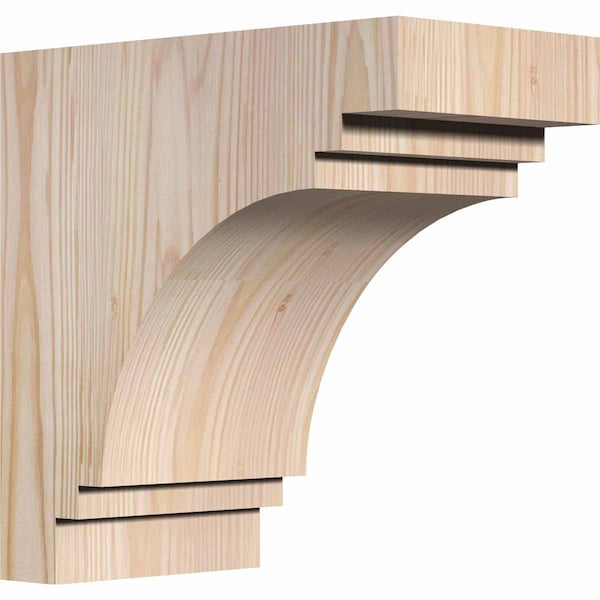 Ekena Millwork Pescadero Smooth Corbel, Douglas Fir, 5 1/2"W x 10"D x 10"H COR06X10X10PEC00SDF - main